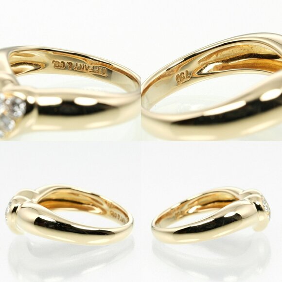 TIFFANY Gold Diamond Heart Ring - Picture 5 of 8
